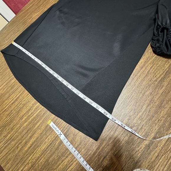 Elegant Black Top Dolman Sleeve‎ Crew Neck Blouse Minimalist Style - Picture 8 of 10